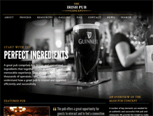 Tablet Screenshot of irishpubconcept.com